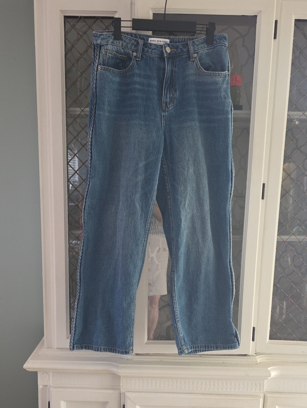 Marc New York Medium Blue Straight-Leg Denim Jeans